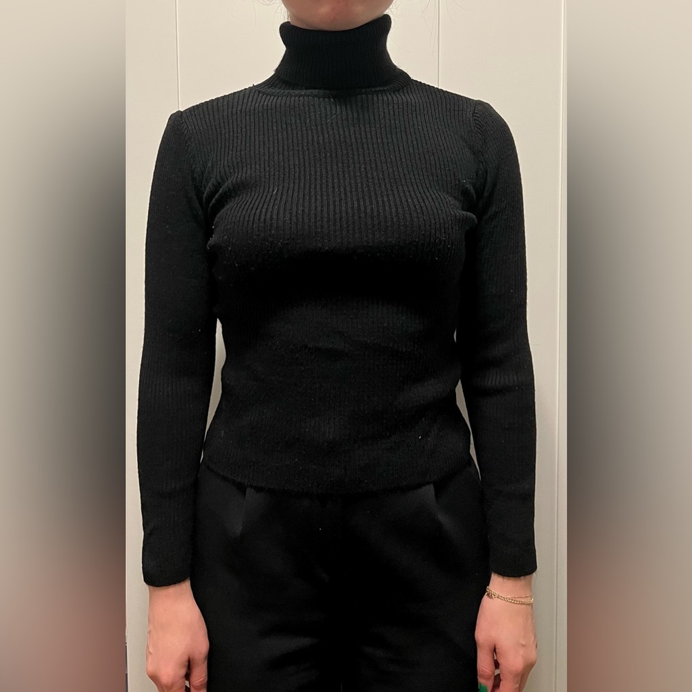 Black Turtleneck Sweater